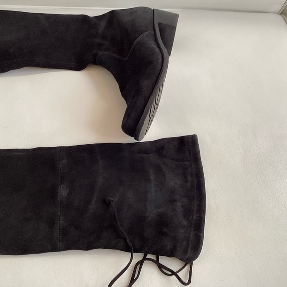 Stuart Weitzman Midland Suede Over-The-Knee Lace-Up Boots SZ 6/36 - Picture 5 of 10